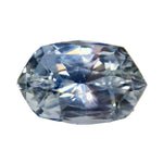 3.24 carat natural white Ceylon sapphire in an elongated cushion cut