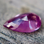 3.03ct Natural Unheated Pink Sapphire – Pear Cut Loose Ceylon Gemstone - Sapphirepal