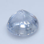 3.11ct Natural Colorless White Sapphire – Round Cut Ceylon Gemstone - Sapphirepal