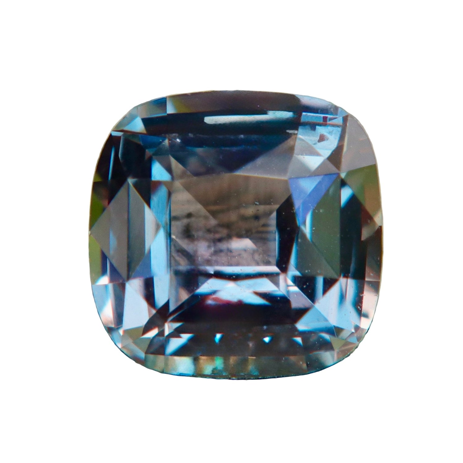 3.15 Carat Natural Green Pink Parti Sapphire – Cushion Cut Ceylon Sapphire (Unheated & Untreated) - Sapphirepal