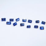 3.25 Carat Royal Blue Sapphire Parcel – Emerald Cut Precision Matched Set from Ceylon - Sapphirepal