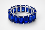 3.25 Carat Royal Blue Sapphire Parcel – Emerald Cut Precision Matched Set from Ceylon - Sapphirepal