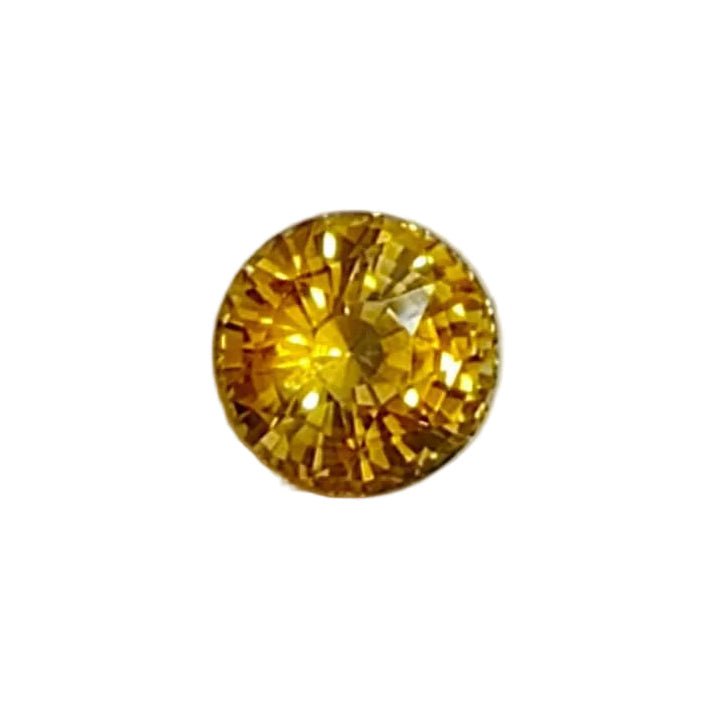 3.34 Carat Vivid Yellow Sapphire (Ceylon) — Heated, Round Cut, VS Clarity | Sapphire Pal Australia - Sapphirepal