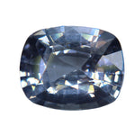 3.44ct Natural Colorless (White) Sapphire — Cushion Cut (Ceylon, VVS Clarity) - Sapphirepal