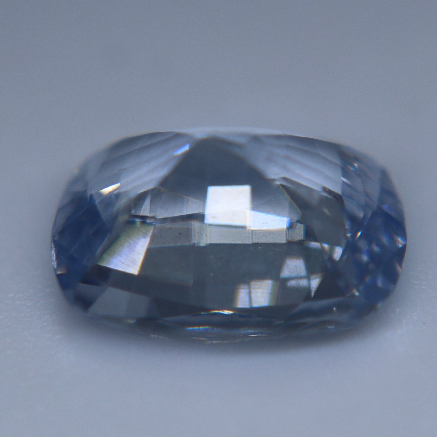 3.44ct Natural Colorless (White) Sapphire — Cushion Cut (Ceylon, VVS Clarity) - Sapphirepal