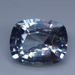 3.44ct Natural Colorless (White) Sapphire — Cushion Cut (Ceylon, VVS Clarity) - Sapphirepal