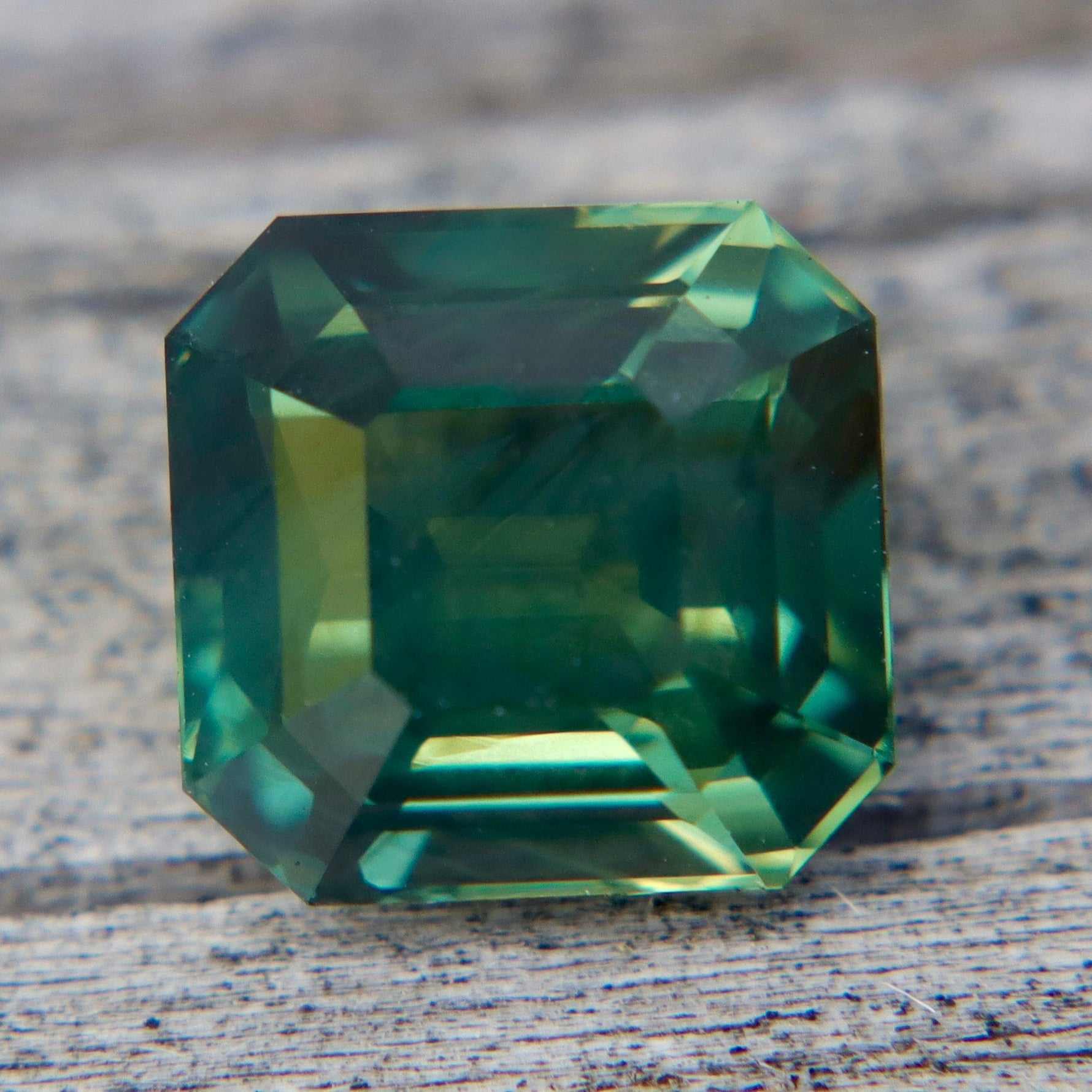 3.52ct Natural Green Sapphire (Unheated) – Emerald Cut Ceylon | VS Clarity - Sapphirepal