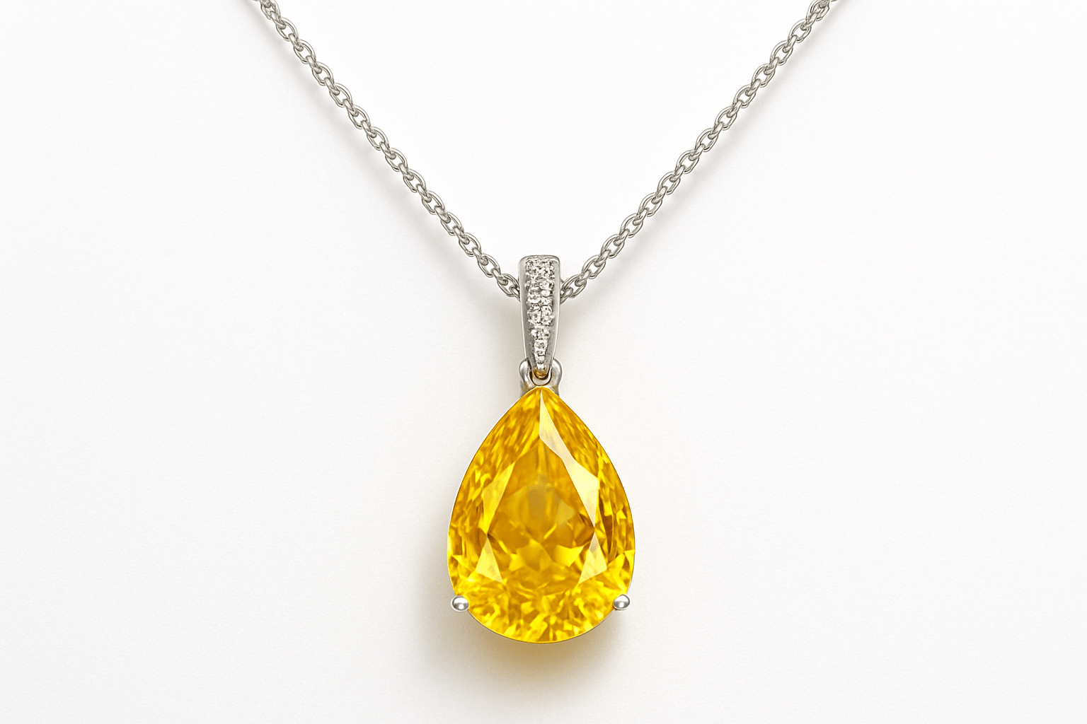 5.11 Carat Parcel of Natural Vivid Yellow Sapphires – Matching Pear Cut Gemstones from Ceylon - Sapphirepal