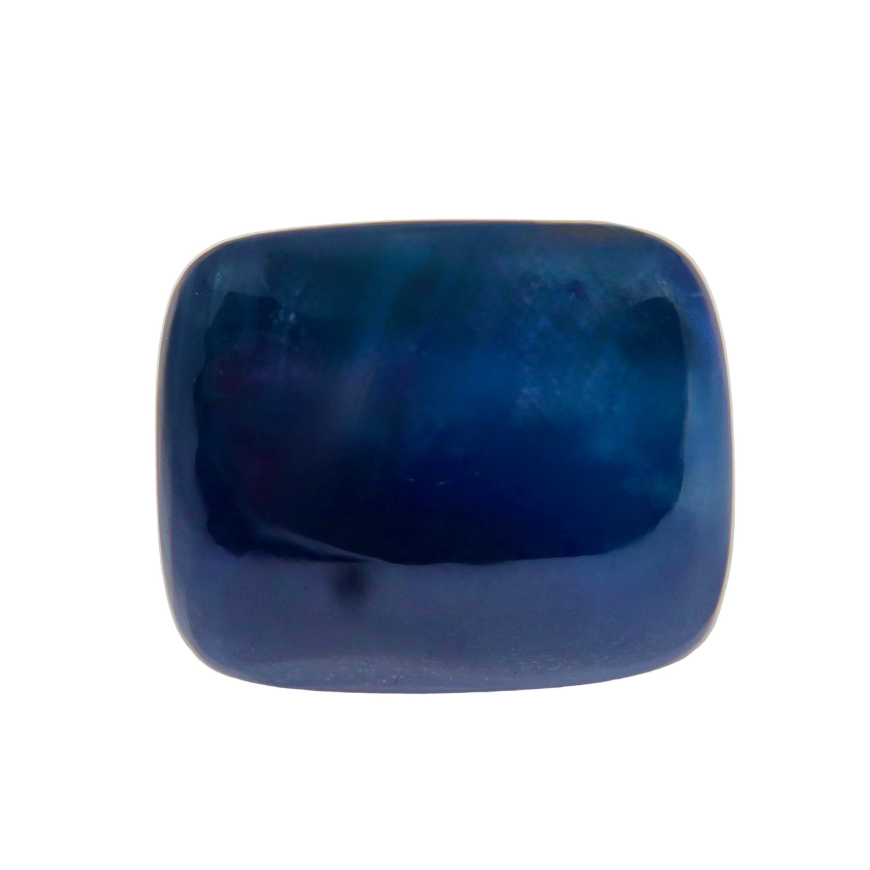 5.64 Carat Unheated Natural Blue Sapphire – Rectangular Cushion Sugarloaf Cut - Sapphirepal