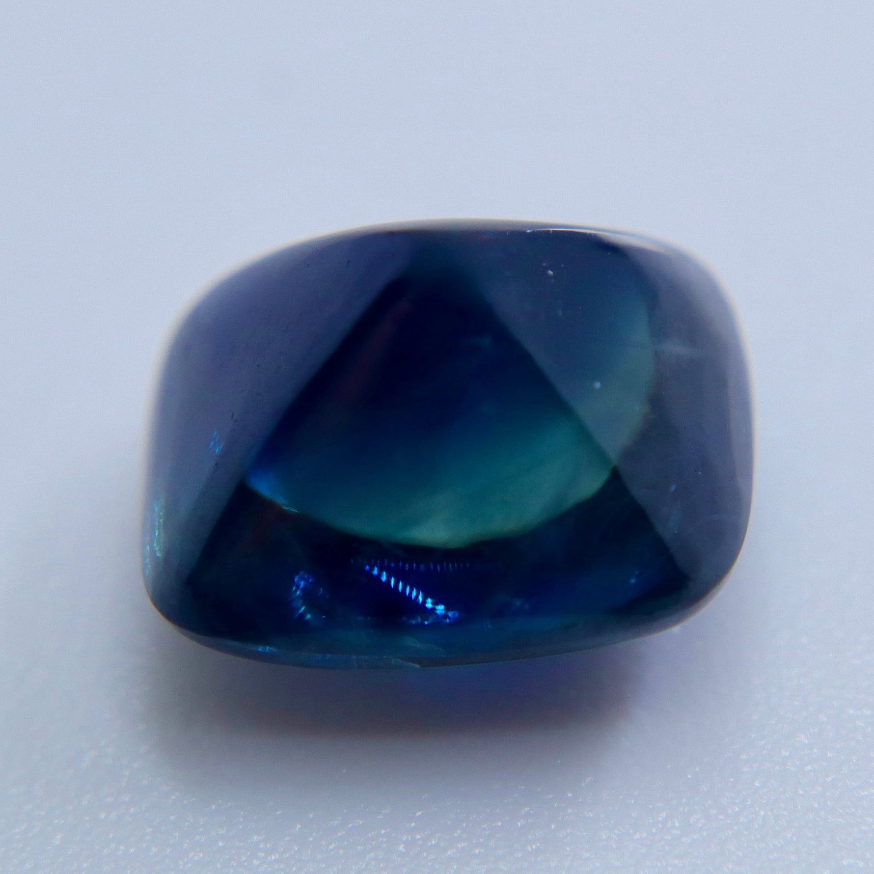 5.64 Carat Unheated Natural Blue Sapphire – Rectangular Cushion Sugarloaf Cut - Sapphirepal