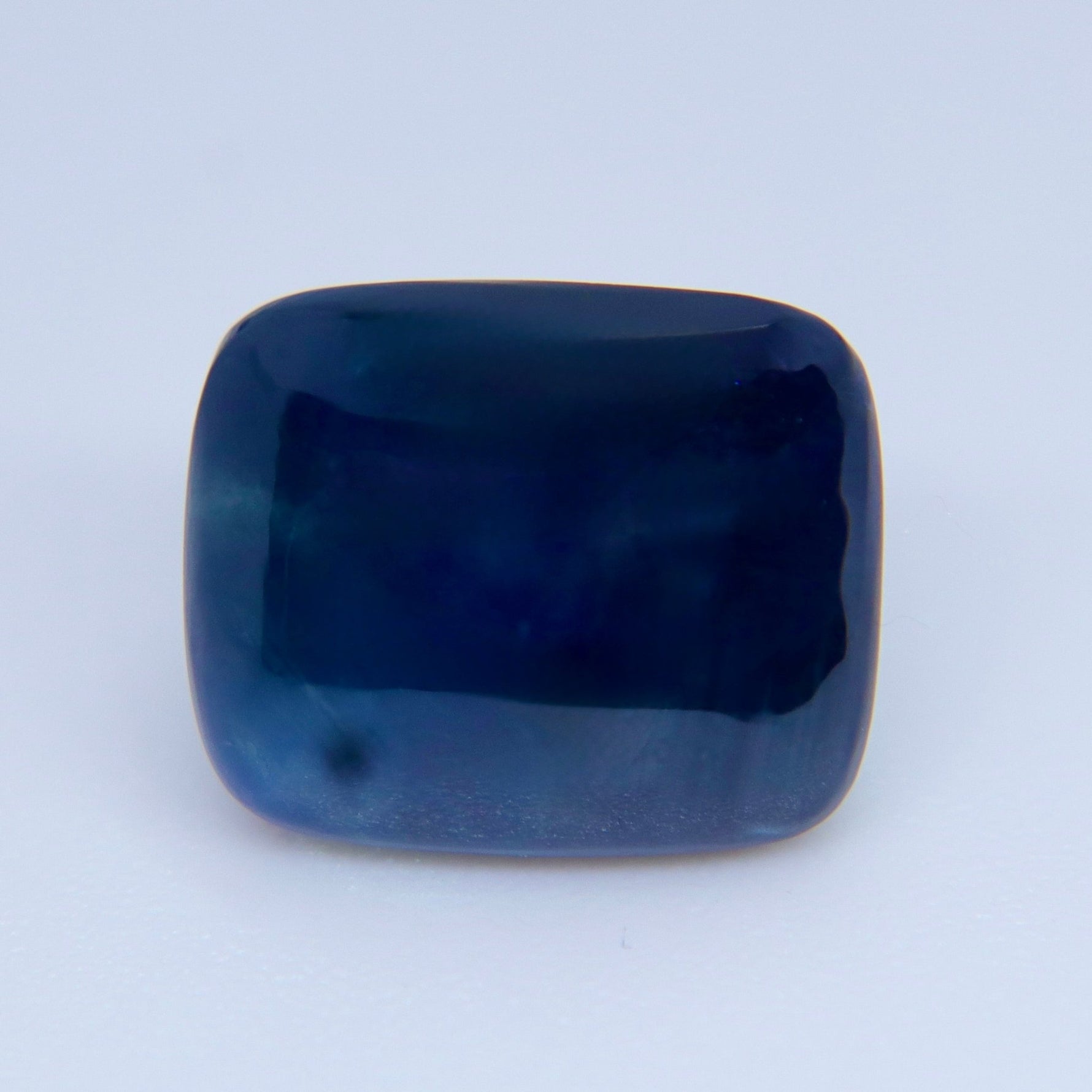 5.64 Carat Unheated Natural Blue Sapphire – Rectangular Cushion Sugarloaf Cut - Sapphirepal