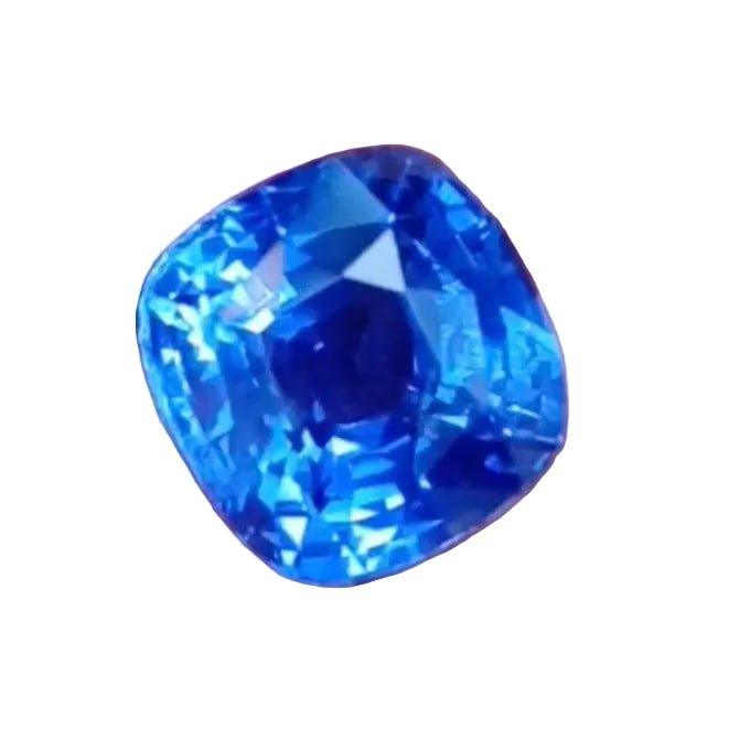 6.14ct Natural Cornflower Blue Sapphire (Heated) – Cushion Cut Ceylon | Eye Clean - Sapphirepal