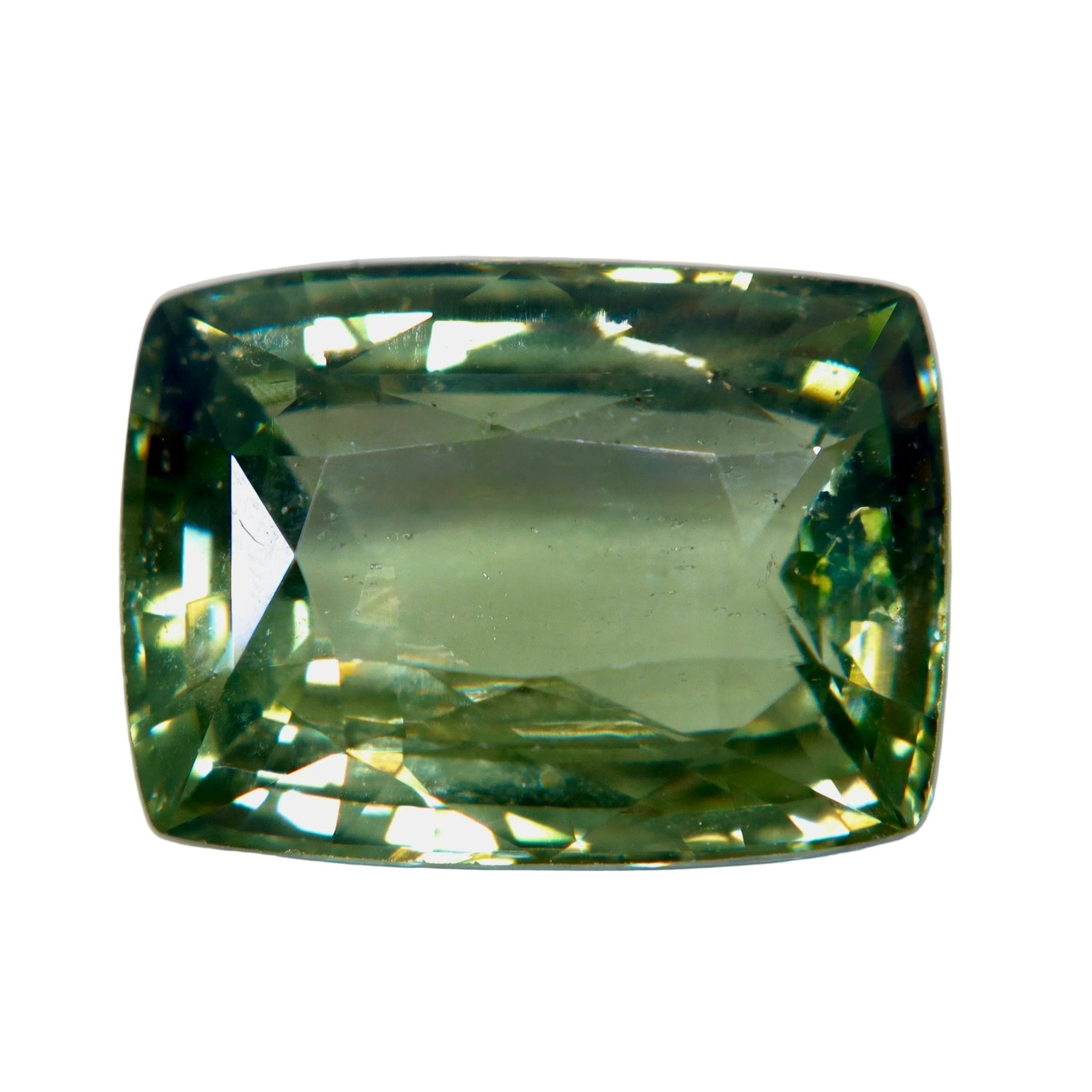 6.38ct Natural Alexandrite Chrysoberyl – Cushion Cut Color Change Gemstone - Sapphirepal