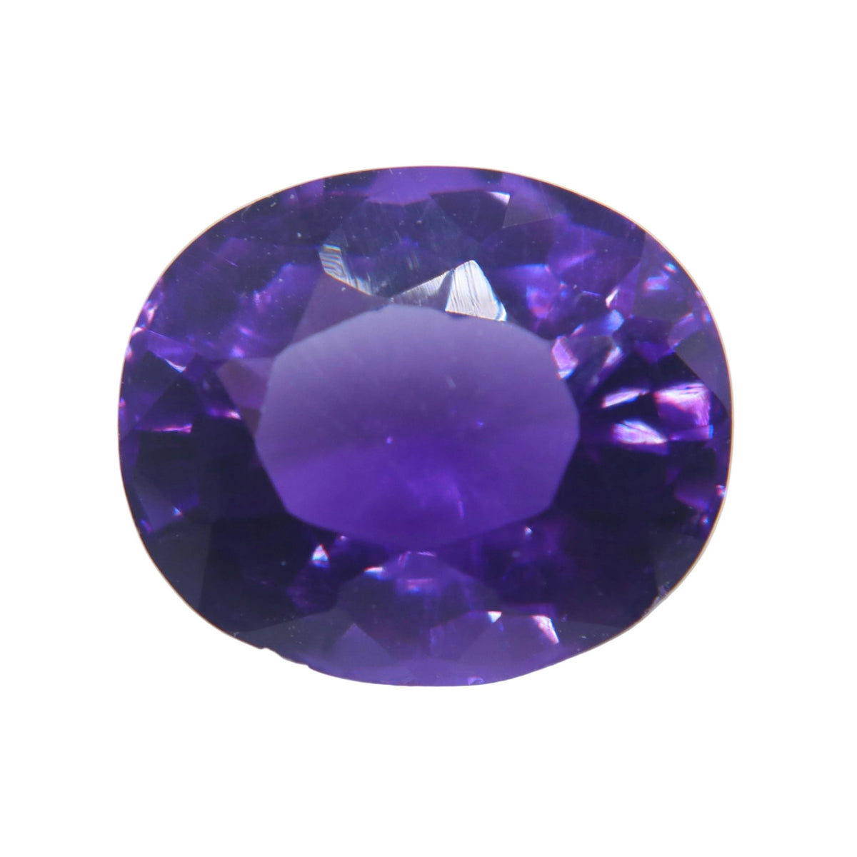 8.37 Carat Natural Oval Amethyst – Untreated Ceylon Gemstone - Sapphirepal