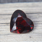 9.75 Carat Natural Garnet – Heart Cut VS Loose Gemstone (Earth Sourced & Untreated) - Sapphirepal