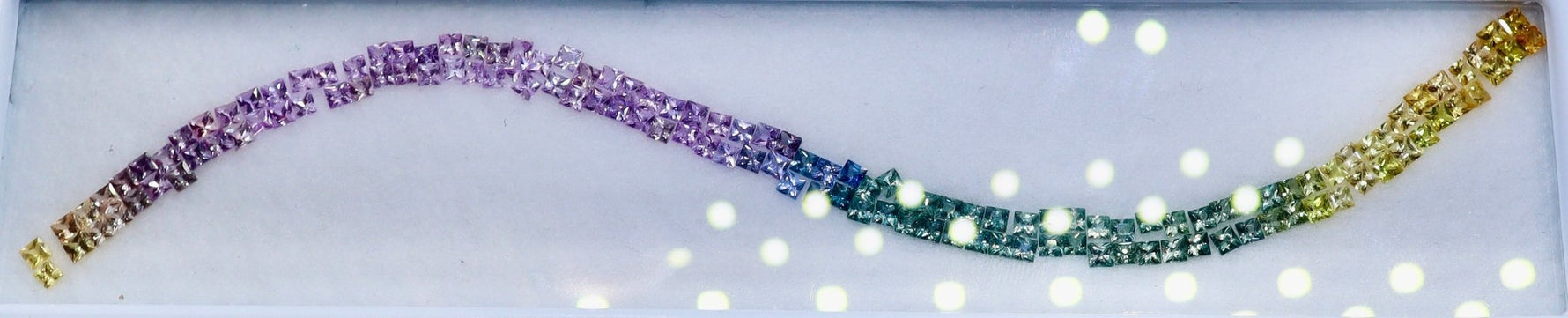 9.80 Carat Natural Multi - Color Gemstones Set (Ceylon) — Princess Cut, VVS, 2.20 mm | Sapphire Pal Australia - Sapphirepal