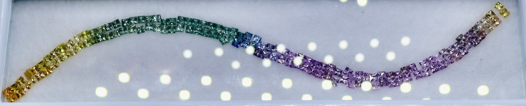 9.80 Carat Natural Multi - Color Gemstones Set (Ceylon) — Princess Cut, VVS, 2.20 mm | Sapphire Pal Australia - Sapphirepal