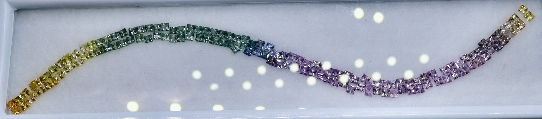 9.80 Carat Natural Multi - Color Gemstones Set (Ceylon) — Princess Cut, VVS, 2.20 mm | Sapphire Pal Australia - Sapphirepal