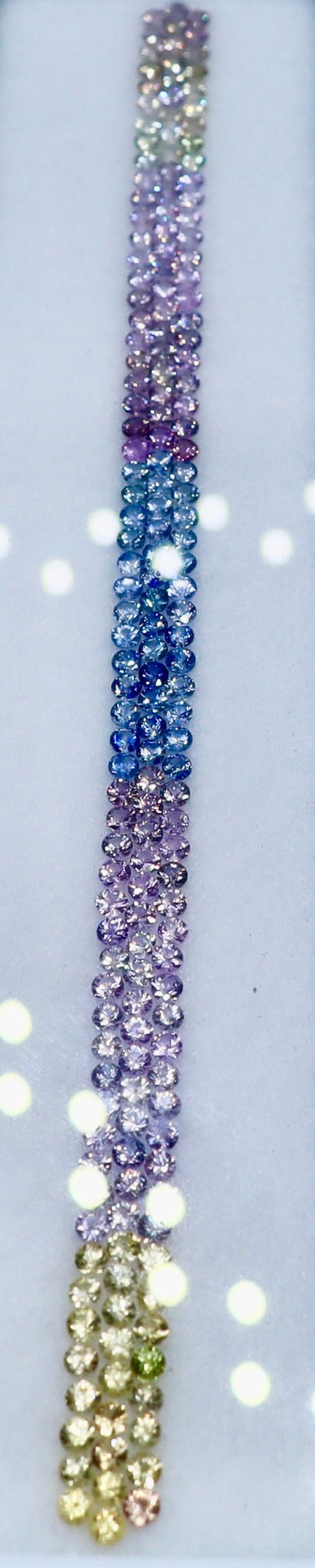 9.80 Carat Natural Rainbow Color Gemstones Set (Ceylon) — Round Cut, VVS, 2.20 mm - Sapphirepal