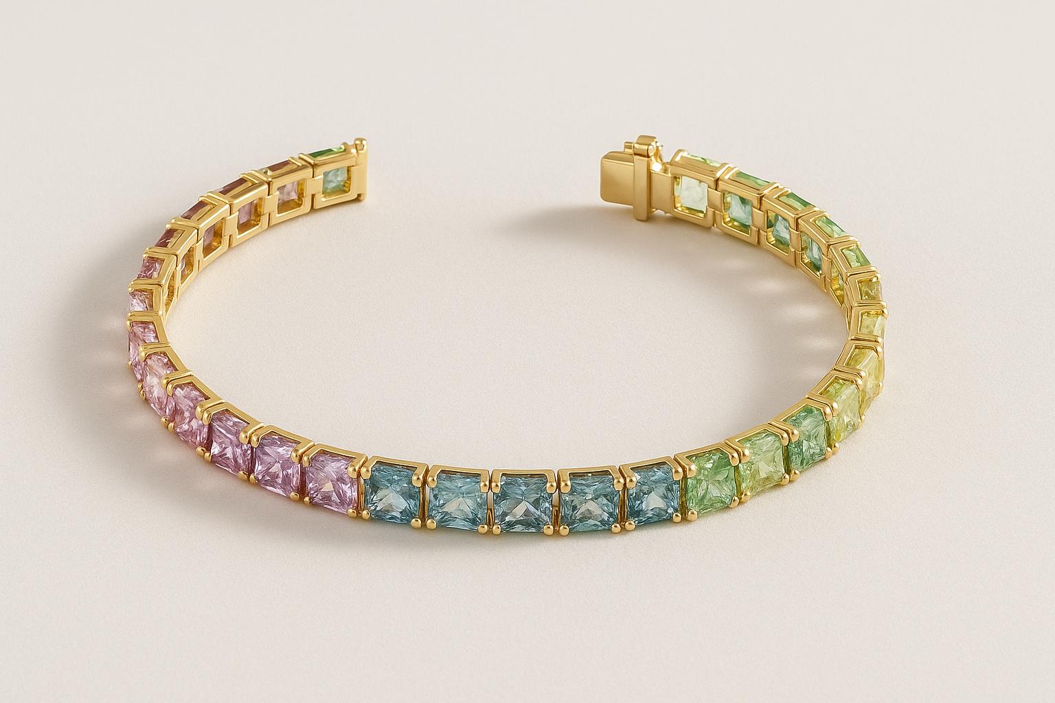 9.80 Carat Natural Rainbow Color Gemstones Set (Ceylon) — Round Cut, VVS, 2.20 mm - Sapphirepal