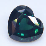 Australian green sapphire heart cut for bespoke engagement ring or pendant