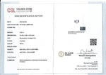 Gem identification report from CSL Colored Stone Laboratory with detailed information about a gemstone.