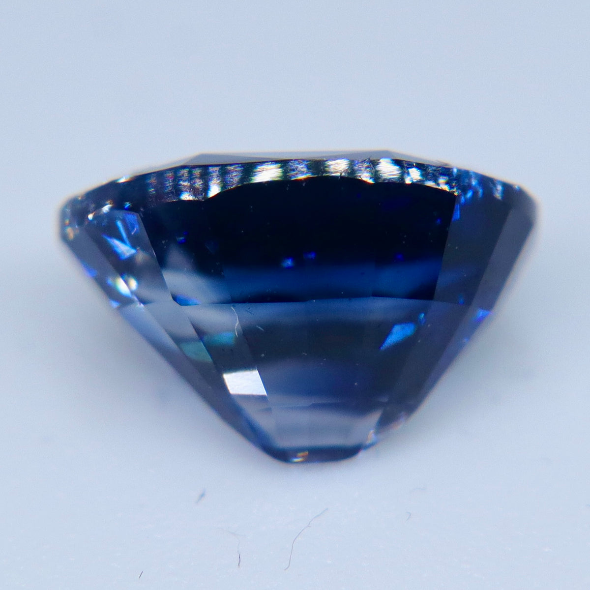 2.13 Carat Natural Blue and White Bicolor Ceylon Sapphire – Unheated Oval