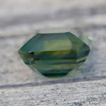 Emerald cut Ceylon sapphire stone earth sourced gemstone authenticity confirmed