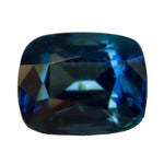 Natural Peacock Sapphire 0.97 carat unheated cushion cut Ceylon gemstone