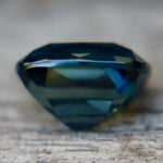 Loose Peacock Sapphire from Sri Lanka with teal blue green brilliance