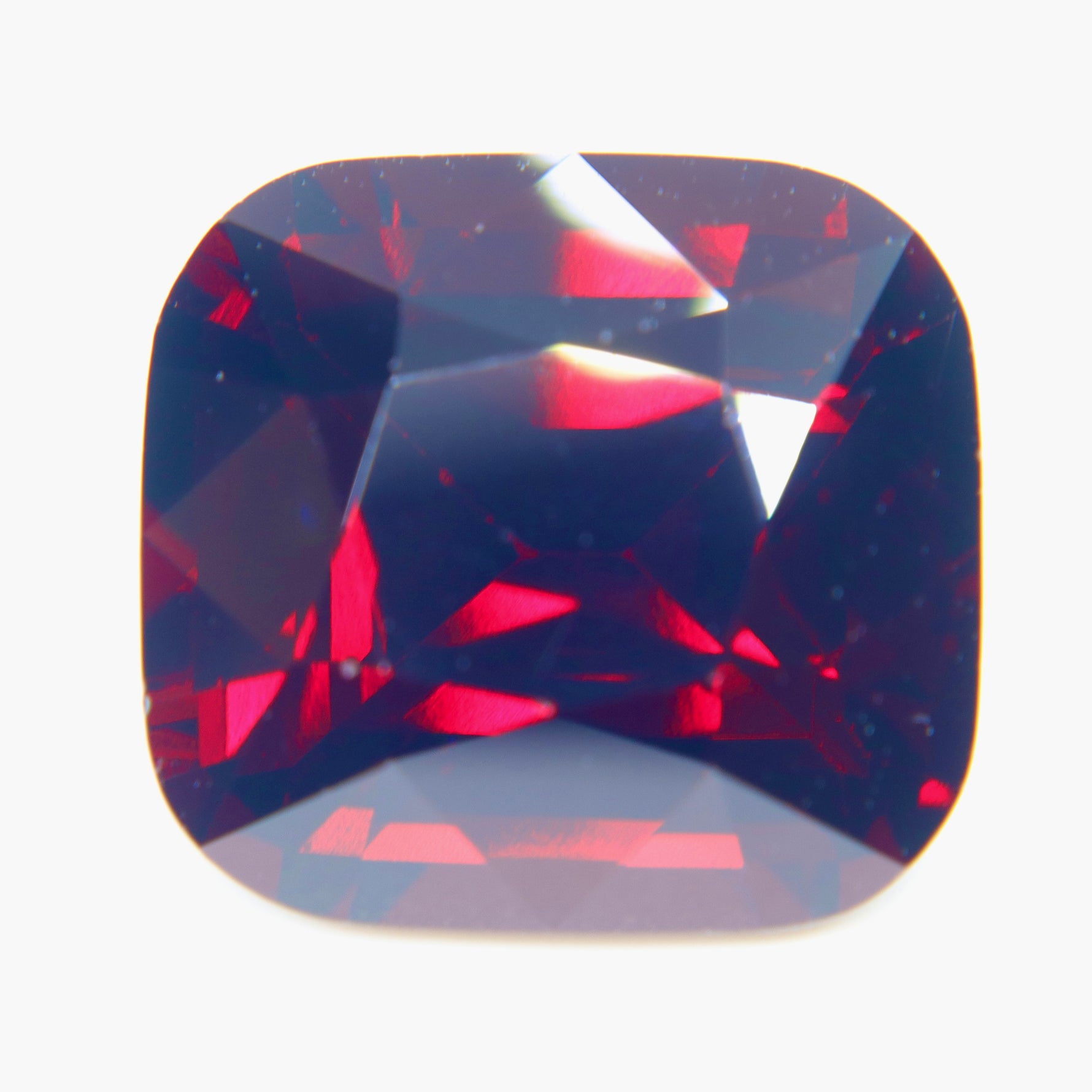 19.61ct natural rhodolite garnet red cushion cut loose gemstone