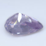 Ceylon natural purple spinel loose gemstone with violet color and faceted pear cut
