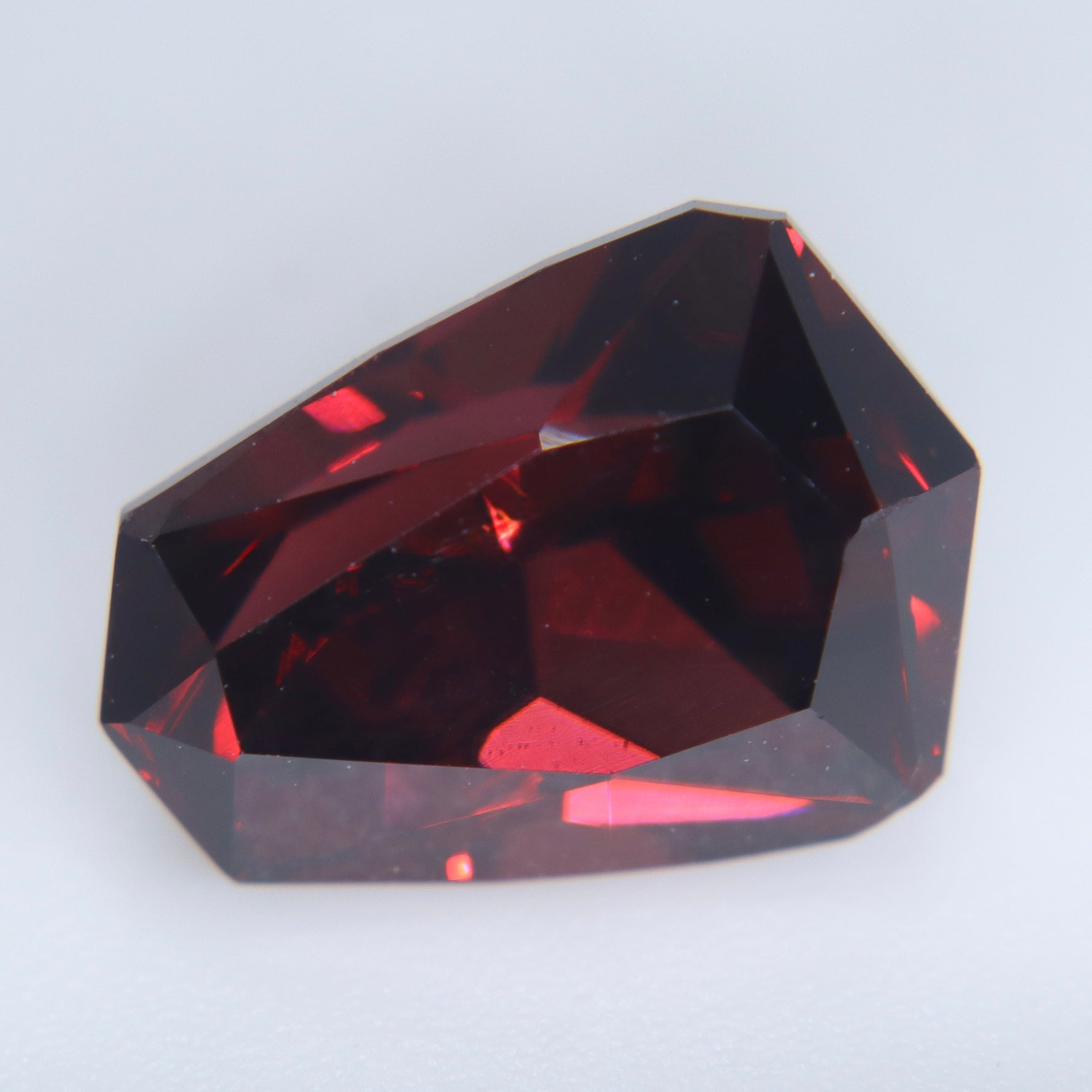 Deep red natural garnet loose gemstone for statement ring and bespoke jewelry design