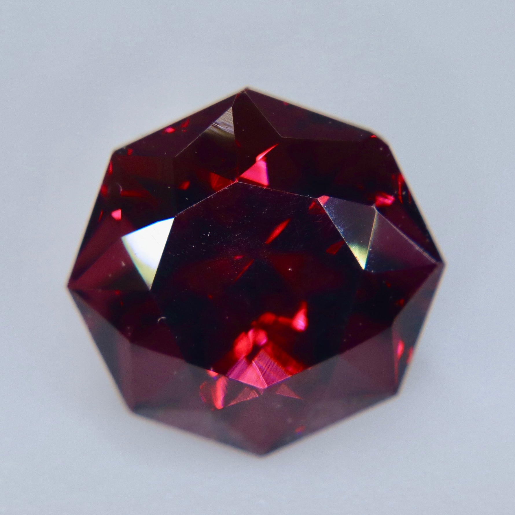 Deep red natural garnet loose gemstone for statement ring and bespoke jewelry design