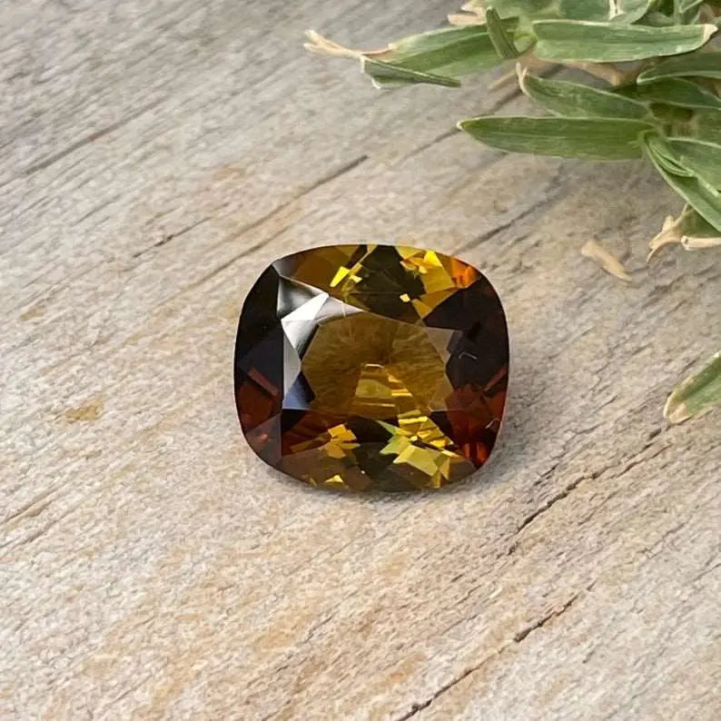 Natural Bi Coloured Tourmaline gems-756e