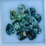 Natural Blue Green Sapphires Set Of Gemstones