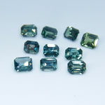 Natural Blue Green Sapphires Set Sapphirepal