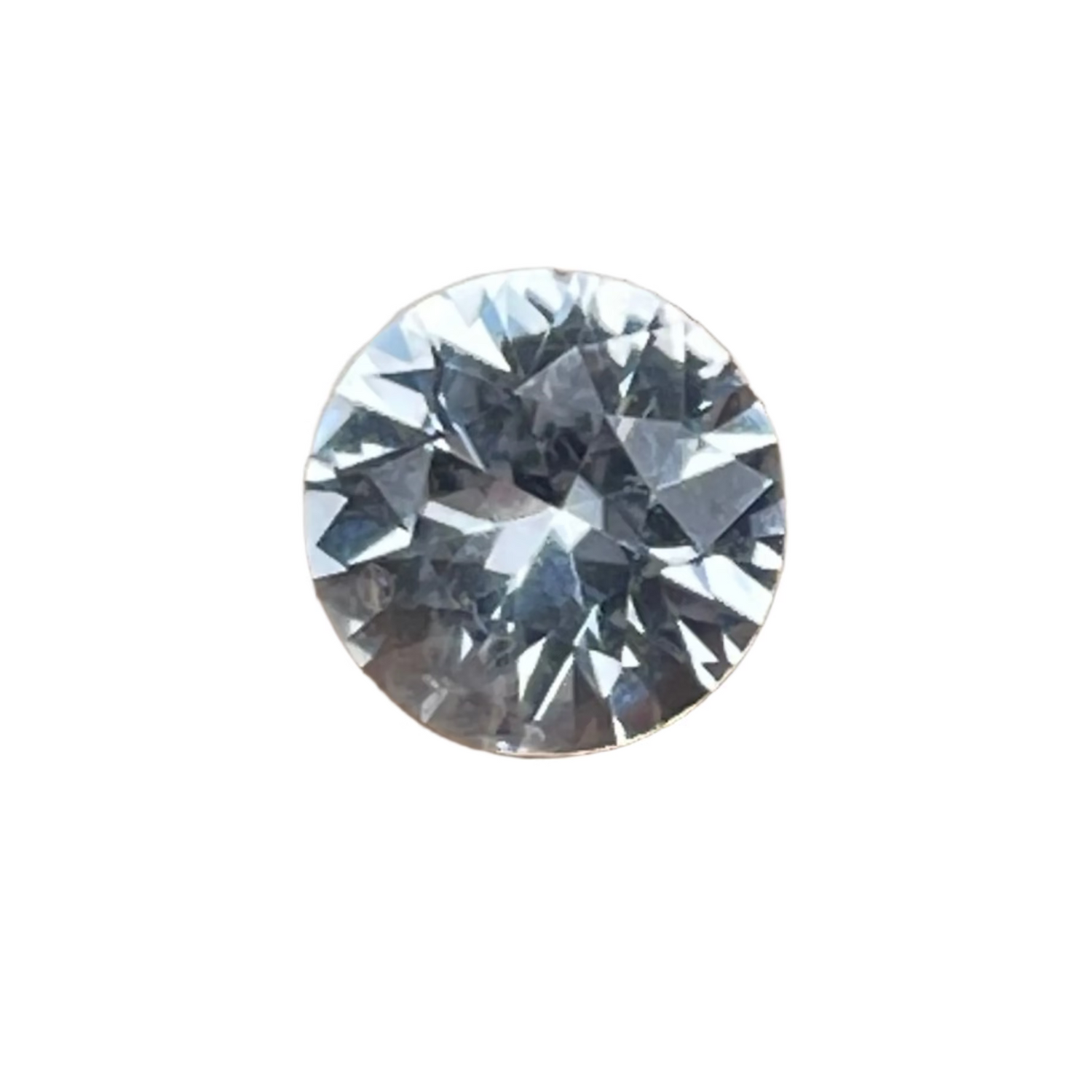 0.67 Carat Natural Colourless Sapphire – Round Cut | Ceylon Origin | Untreated Transparent Gemstone - sapphire pal