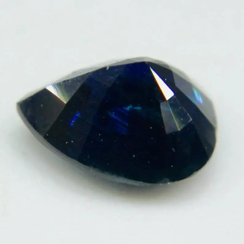 Natural Deep Blue Green Sapphire gems-756e