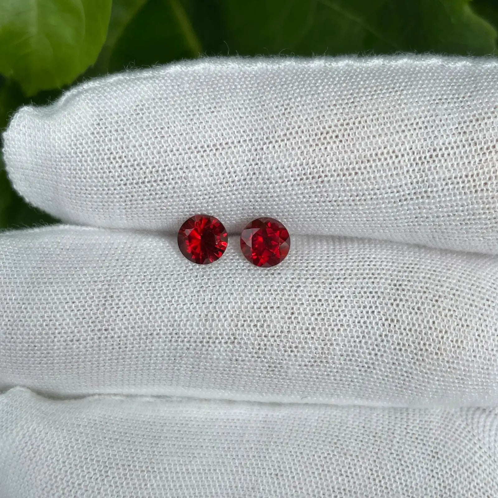 Natural Garnet Pair of Gemstones gems-756e