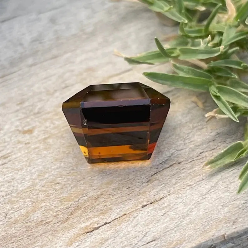 Natural Golden Brown Tourmaline gems-756e