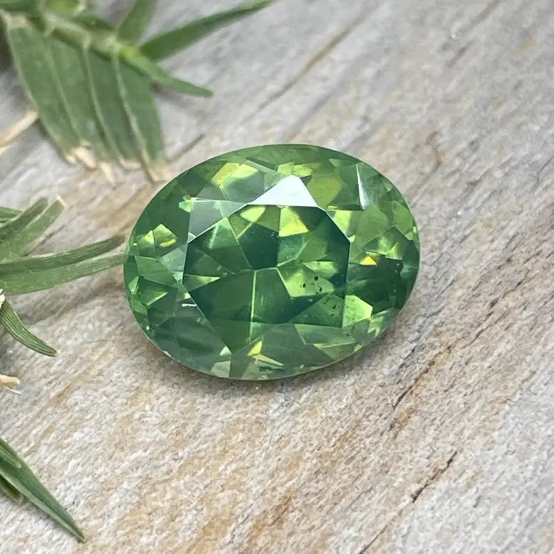 Natural Green Zircon gems-756e