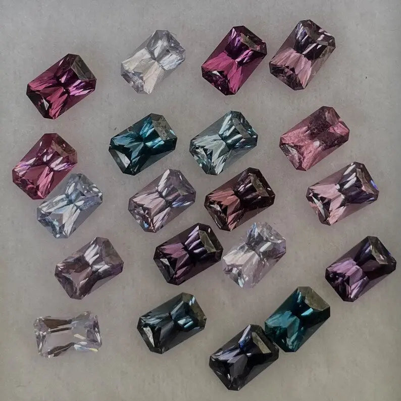 Natural Mix Coloured Spinels gems-756e