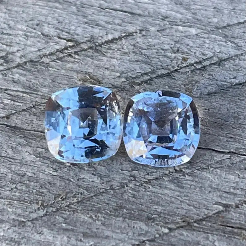 Natural Pale Purple Sapphire Pair gems-756e
