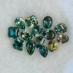 Natural Parti Green Sapphires Parcel gems-756e