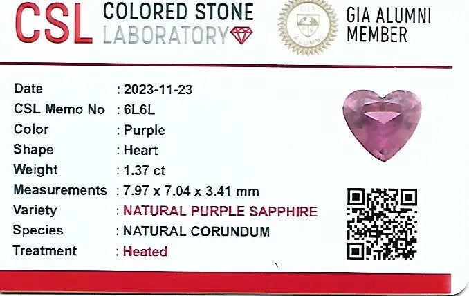 Natural Pinkish Purple Sapphire Sapphirepal
