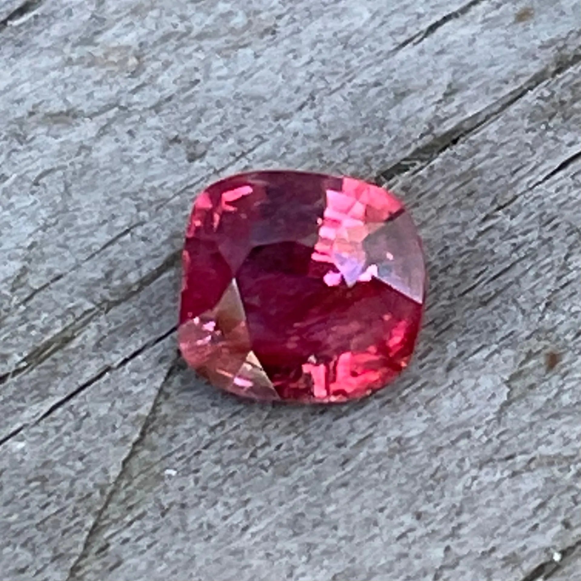 Natural Ruby Cushion Cut 0.45 Ct | Untreated Gemstone from Ceylon