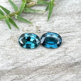 Natural Teal Spinel Pair