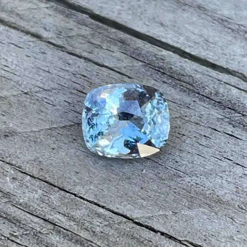 Natural White Sapphire With Slight Blue Sapphirepal