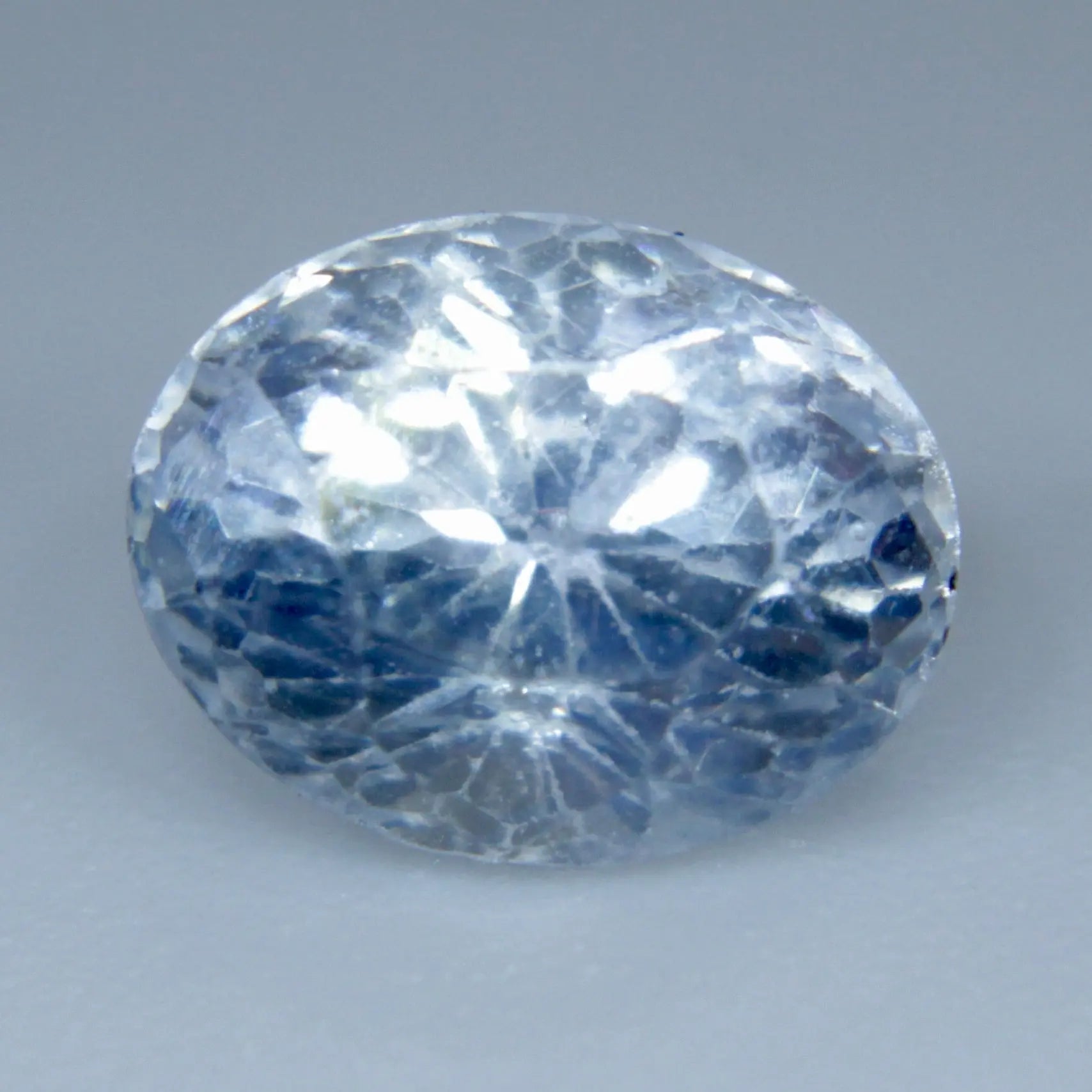 Natural White Sapphire With Slight Blue Tint gems-756e